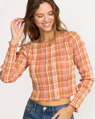 Check Me Out Long Sleeve Shirt - Sunburnt