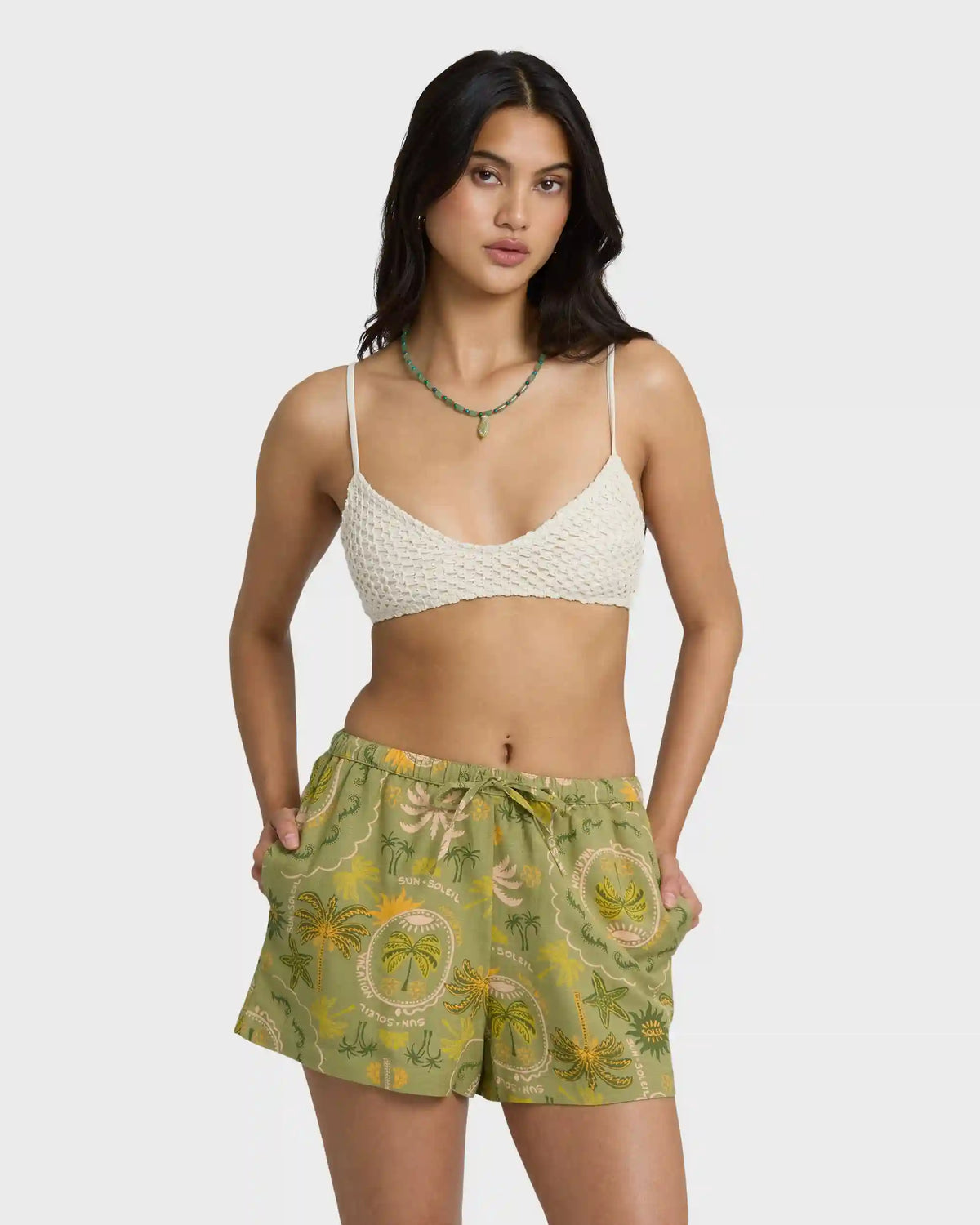 Wanderer Print Shorts - Cedar