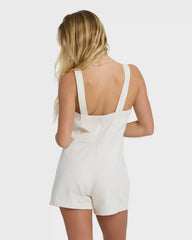 Misshape Denim Romper - Sea Salt