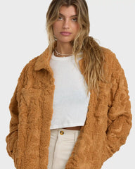 Sundown Sherpa Shacket - Camel