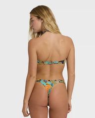 Des Tropiques V Bandeau Bikini Top - Black Multi