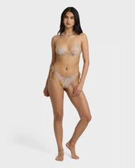 Take It Back Strappy Underwire Bikini Top - Twilight Blue