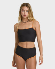Tanlines Surf Short Surf Short Bikini Bottom - Black