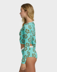 Last Summer Boyshort Surf Short Bikini Bottom - Ocean Spray