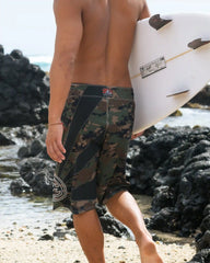 A.I. Rising Sun Pro 22" Boardshorts - Dark Olive