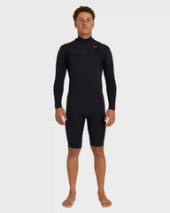 2/2mm Absolute Ultra Chest Zip Long Sleeve Springsuit - Black