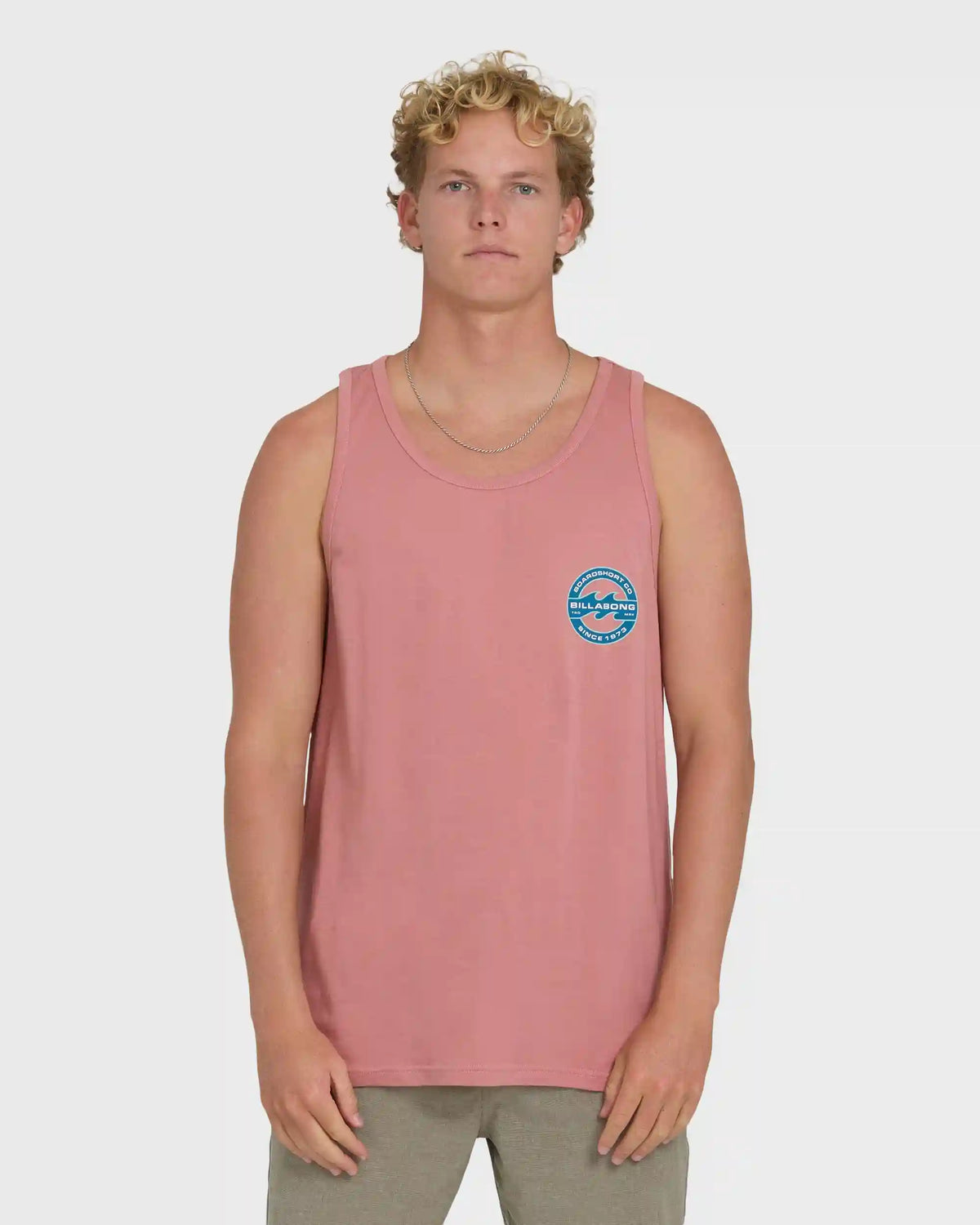 Hollow Fill Premium Tank Top - Ash Rose