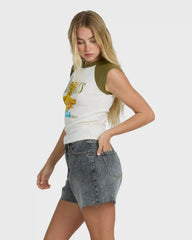 Riley Cut-Off Denim Shorts - Black Water