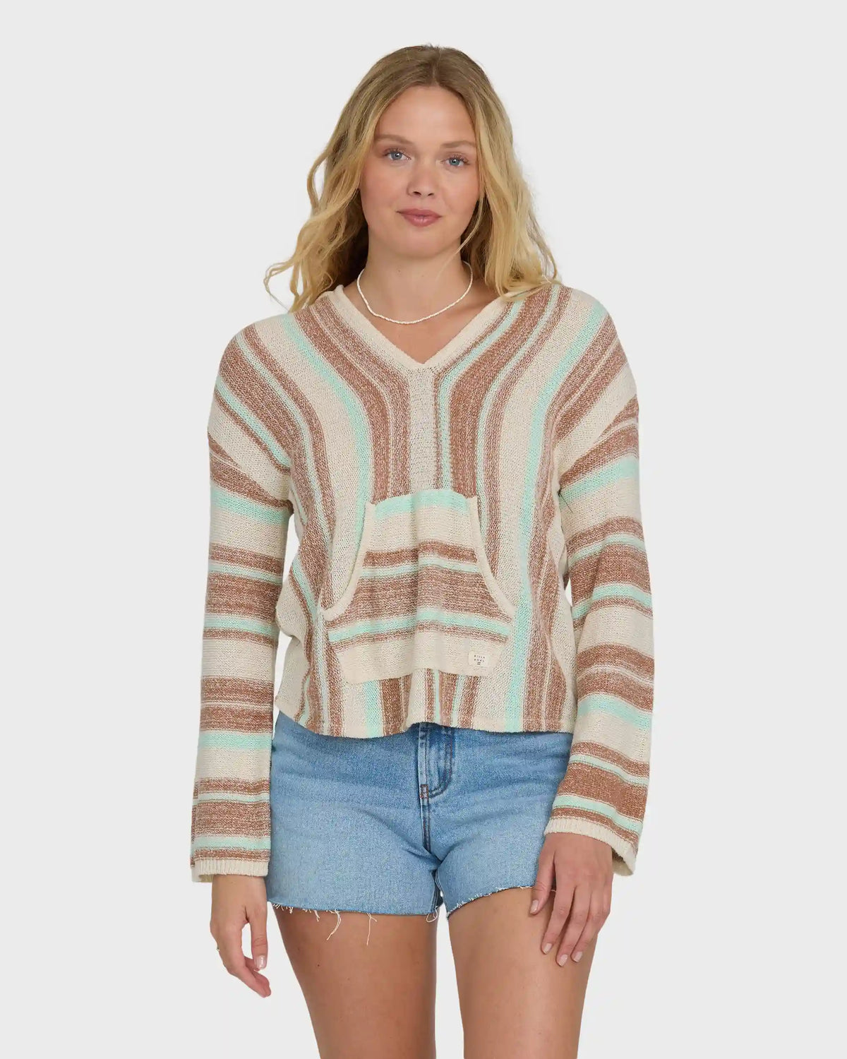 Baja Beach Hooded Sweater - Sugar Almond