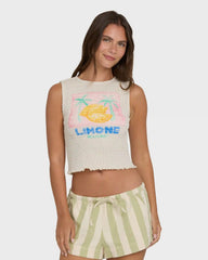 Club Beach Tank Top - White Cap