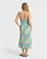 Palm Grove Midi Dress - Dream Blue