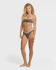 Tanlines Bound Jaclyn Crop Bralette Bikini Top - Incense