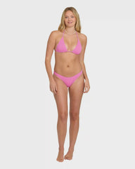 Summer High Triangle Bikini Top - Party Pink