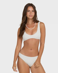 Summer Hi Lowrider Full Bikini Bottoms - Salt Crystal