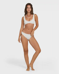 Summer Hi Lowrider Full Bikini Bottoms - Salt Crystal