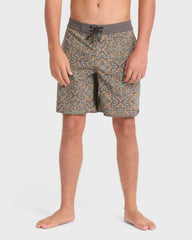 Good Times Lo Tide 17.5" Boardshorts - Slate Black