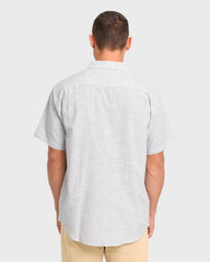 All Day Stripe Short Sleeve Woven Shirt - Off White