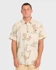 Sundays Short Sleeve Woven Shirt - Oatmeal