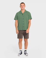 Victoria Vacay Short Sleeve Woven Shirt - Sea Spray