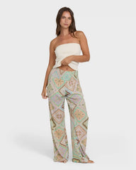 New Waves 2 Printed Pants - Cactus