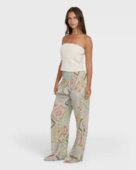 New Waves 2 Printed Pants - Cactus