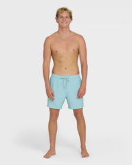 Lineup Solid Layback 16" Trunks - Dusty Blue