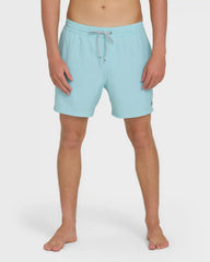 Lineup Solid Layback 16" Trunks - Dusty Blue