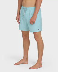 Lineup Solid Layback 16" Trunks - Dusty Blue