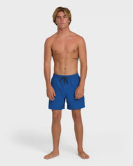 Lineup Solid Layback 16" Trunks - Deep Ocean