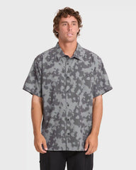 Adventure Division Surftrek Perforated Short Sleeve Woven Shirt - Black