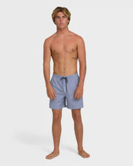 Every Other Day Wave Washed Layback 16" Trunks - Blue Horizon