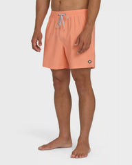 Every Other Day Wave Washed Layback 16" Trunks - Cantaloupe