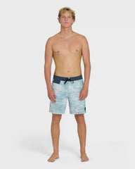 True North Garage Lo Tide 18" Boardshorts - Blue Fog