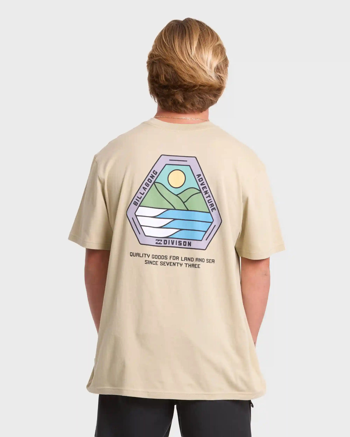 A/Div Rockies Premium Short Sleeve Knit T-Shirt - Sand Khaki