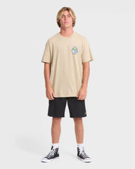 A/Div Rockies Premium Short Sleeve Knit T-Shirt - Sand Khaki
