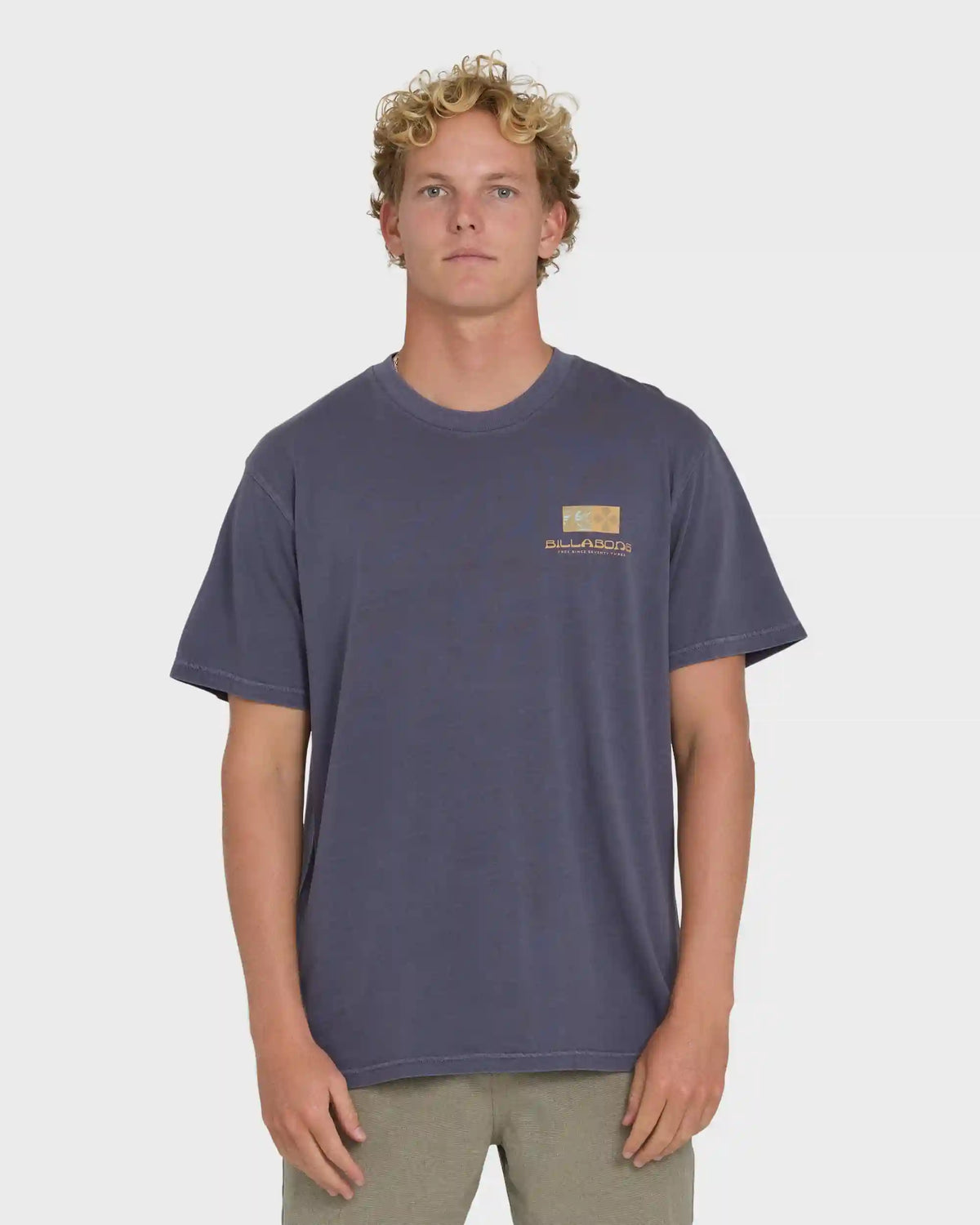 Glyph Wave Washed Premium Short Sleeve Cotton T-Shirt - Greystone