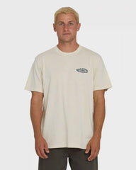 Heritage Arch Wave Washed Premium Short Sleeve Knit T-Shirt - Oatmeal