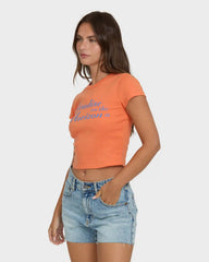 Paradise Horizon Short Sleeve T-Shirt - Saffron