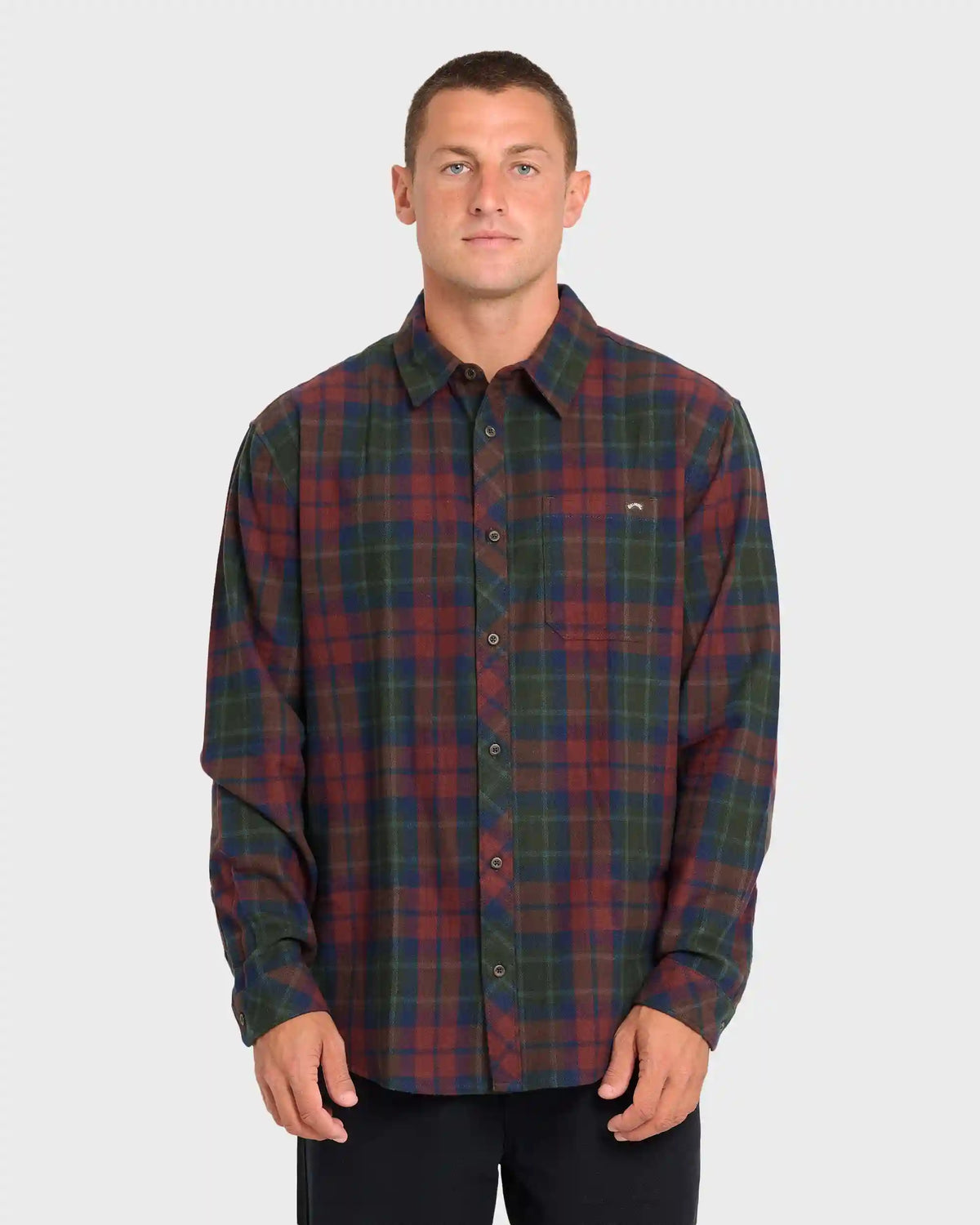 Coastline Long Sleeve Flannel Shirt - Tortoise Shell