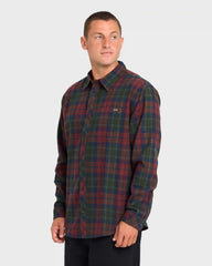 Coastline Long Sleeve Flannel Shirt - Tortoise Shell