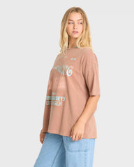 Take A Tour Short Sleeve Cotton T-Shirt - Sugar Almond