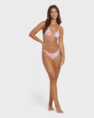 Daisy Chain Multi Triangle Bikini Top - Pale Peach
