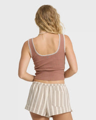 Shell Time Tank Top - Sugar Almond