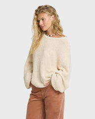 Open Air Crewneck Sweater - White Cap