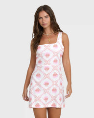 Sunlit Sky Mini Dress - Salt Crystal