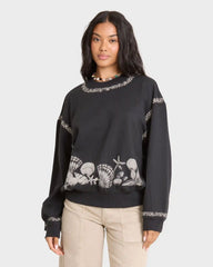 Sea Treasure Kendal Crewneck Sweatshirt - Black Sands