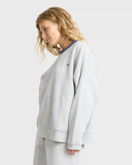 Sunset Palm Crewneck Sweatshirt - Heather Gray