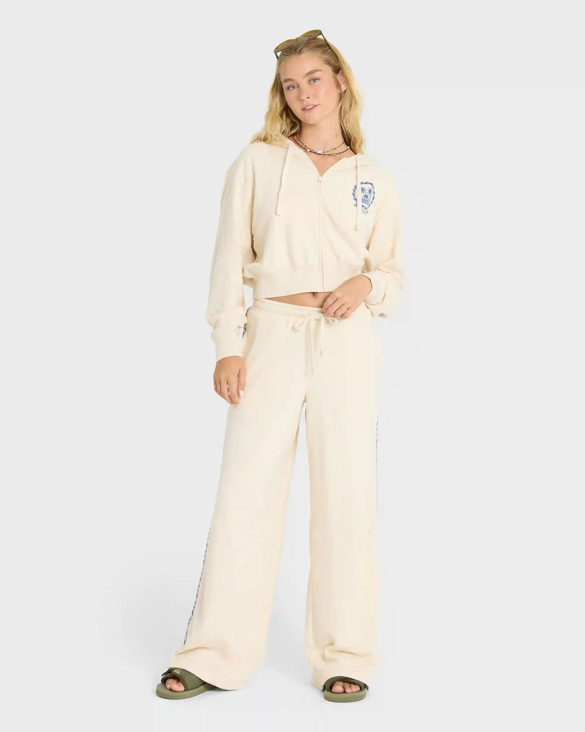 Palm 73 Fleece Sweatpants - White Cap