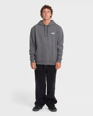 Crayon Wave Pullover Hoodie - Dark Gray Heather