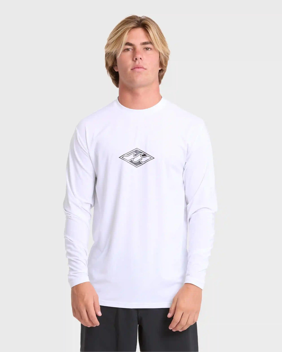 All Day Wave Long Sleeve Surf Tee - White